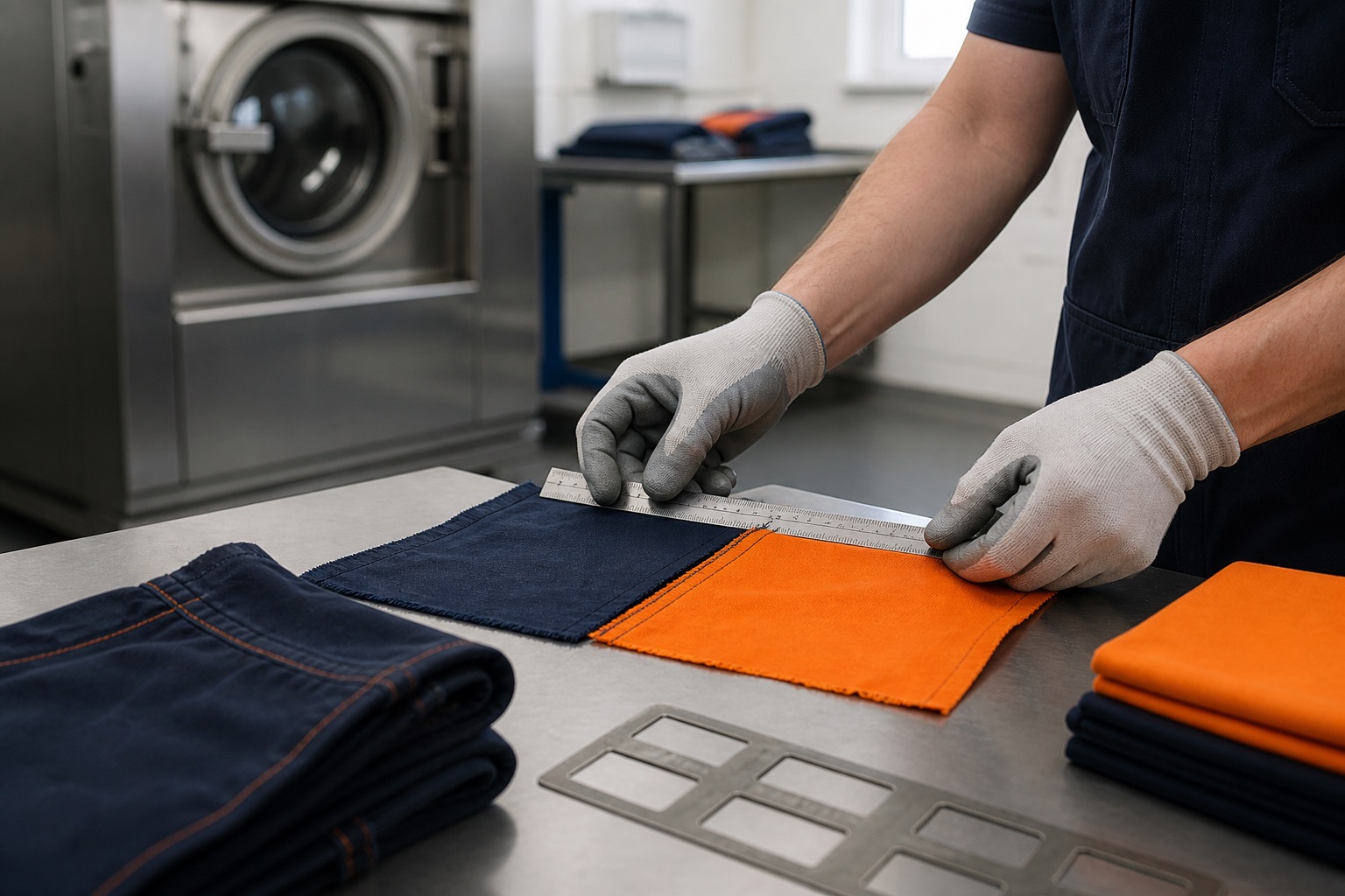 Post-laundering fabric review concept visual