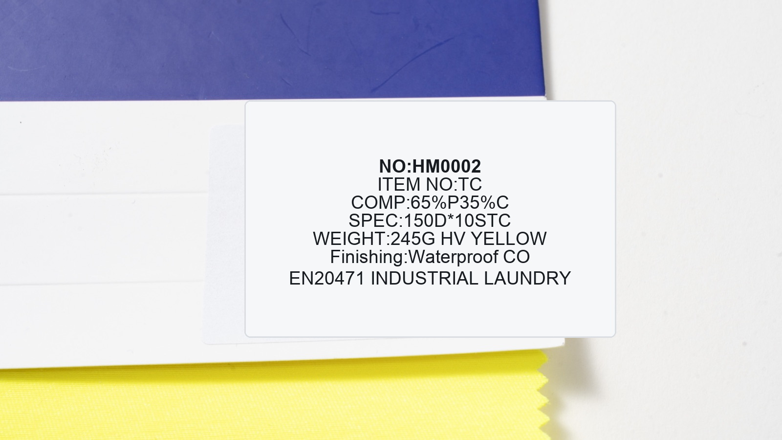HM002 TC 面料 product sample photograph