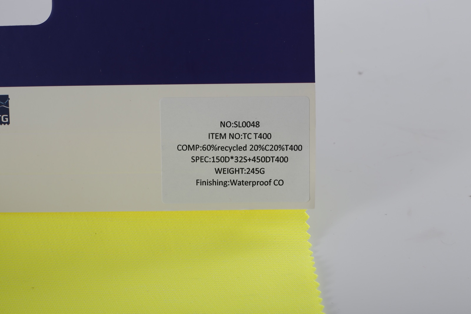 HM048 recycled high-visibility stretch workwear product sample