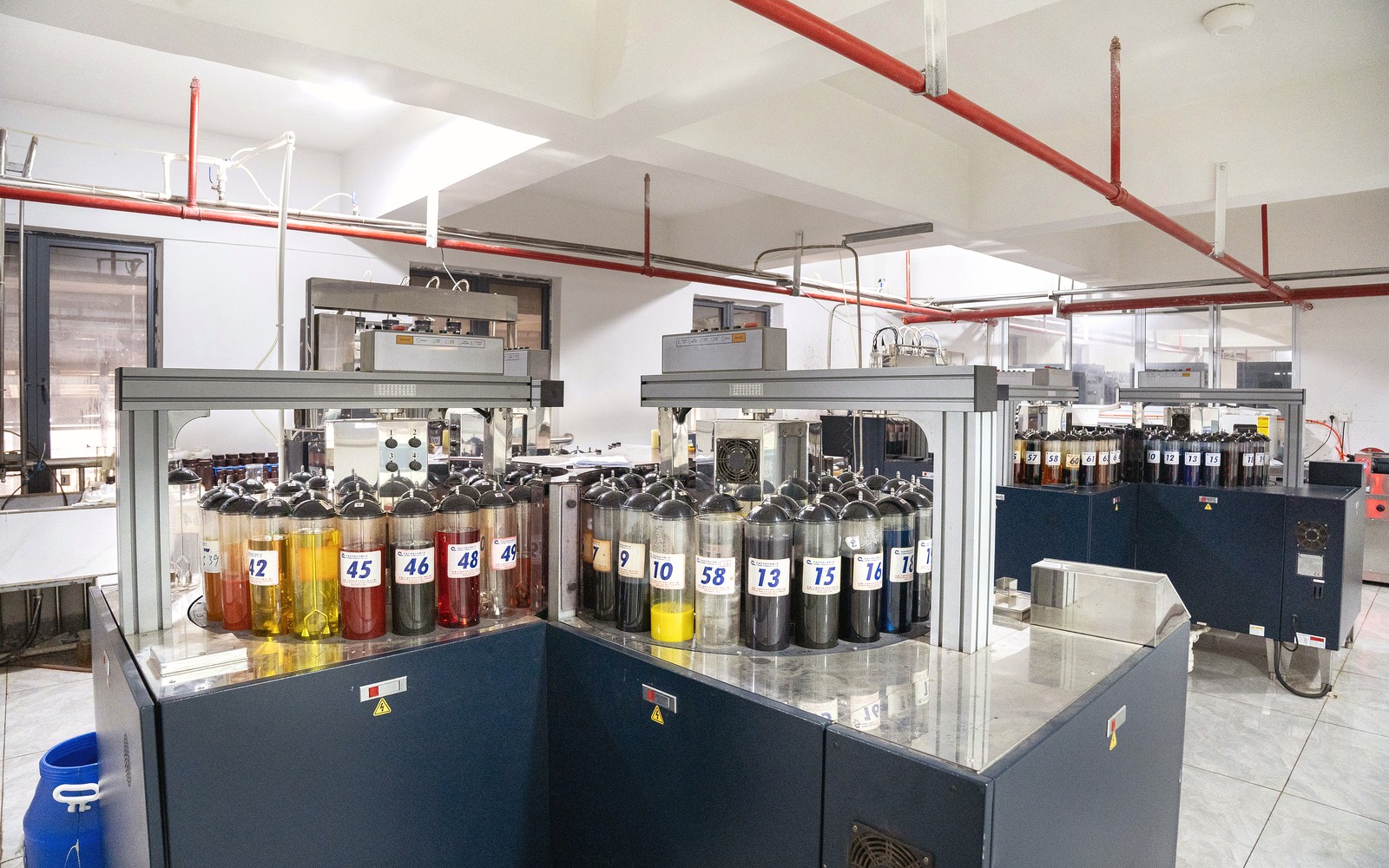 Laboratory color and material review for fabric matching